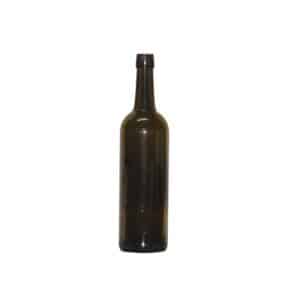 ขวดไวน์ ปากเกลียว 750 ml - สีชา