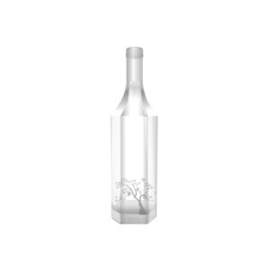 ขวดน้ำผึ้ง ปากเกลียว 750 ml - ทรงเหลี่ยมสูง