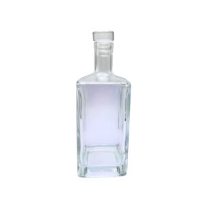 ขวดเหล้า 500 ml - ทรงเหลี่ยมสูง (ฝาแก้ว)